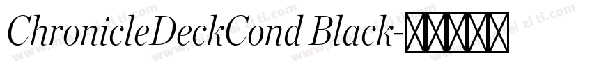 ChronicleDeckCond Black字体转换